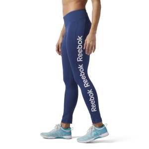 Reebok Workout Ready Leggings Damen - Blau - DE 984-EIO